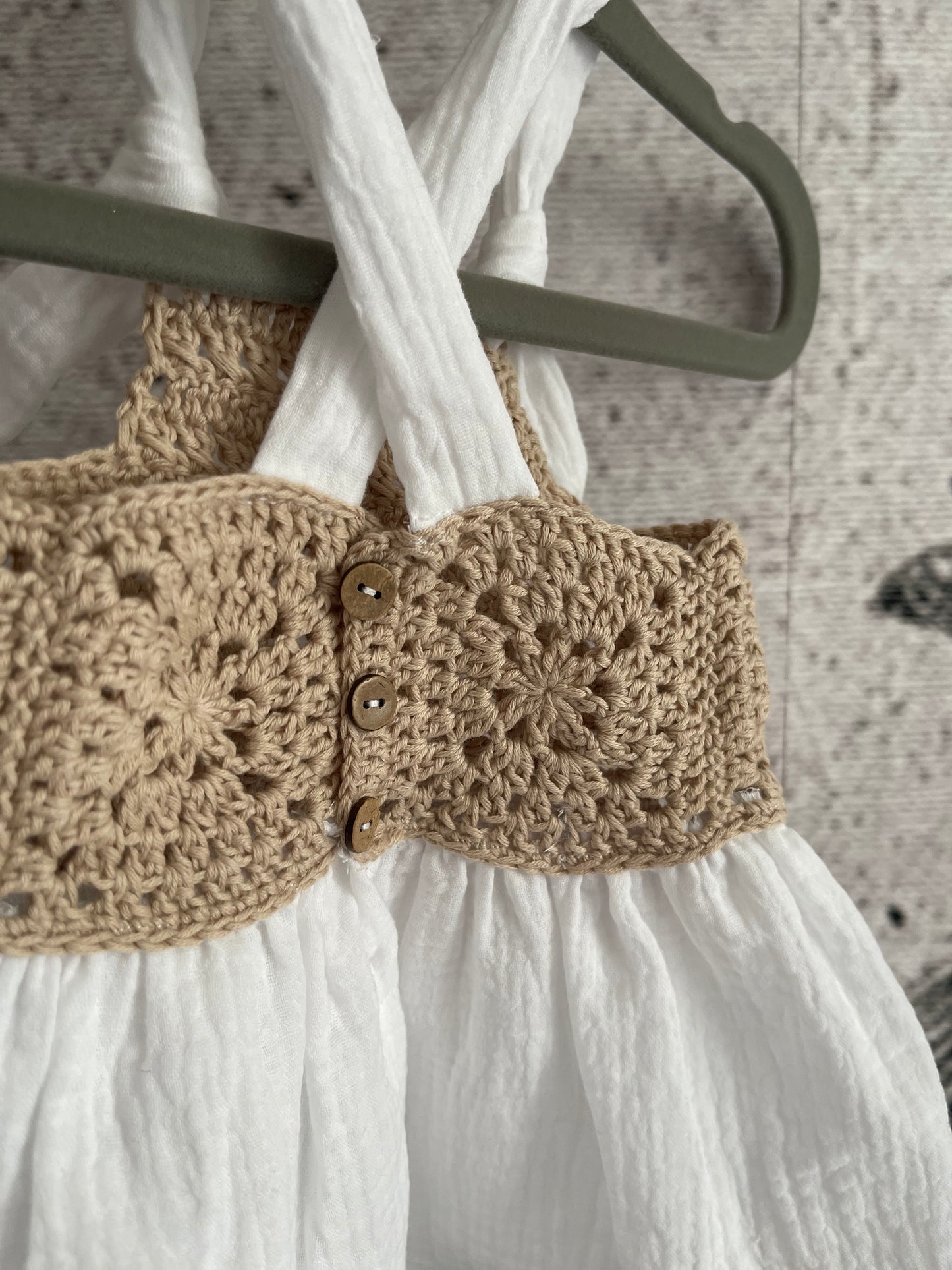 Conjunto Hanoi beige y blanco