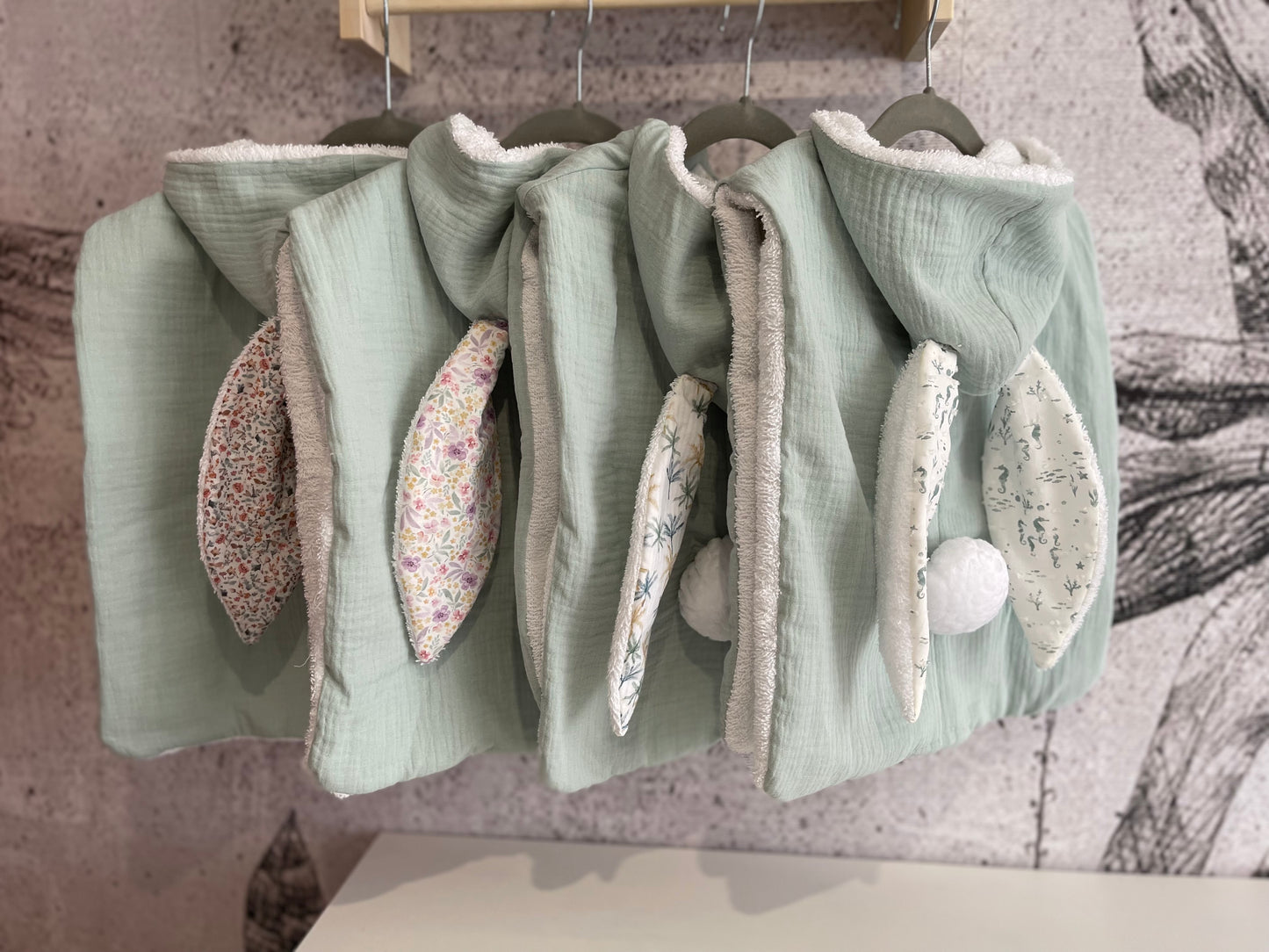 Poncho RaBBit Verde mint